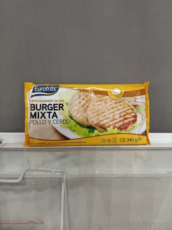 Hamburguesa Mixta de Pollo y Cerdo
